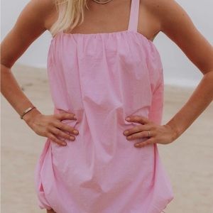 Daily drills bubble dress light pink